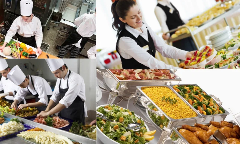 Hüner Catering mutfak ekibi